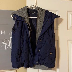 Navy blue active USA vest size small